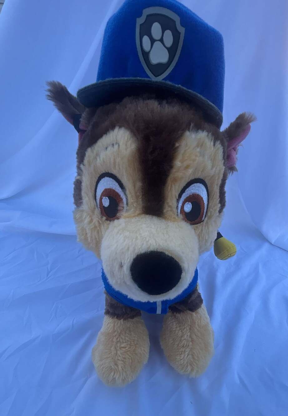 Build-A-Bear Paw Patrol Chase Police Dog Plush with Hat,Uniform, and Backpack